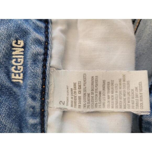 American Eagle Outfitters size 2 light blue wash denim jegging jeans - Picture 4 of 4